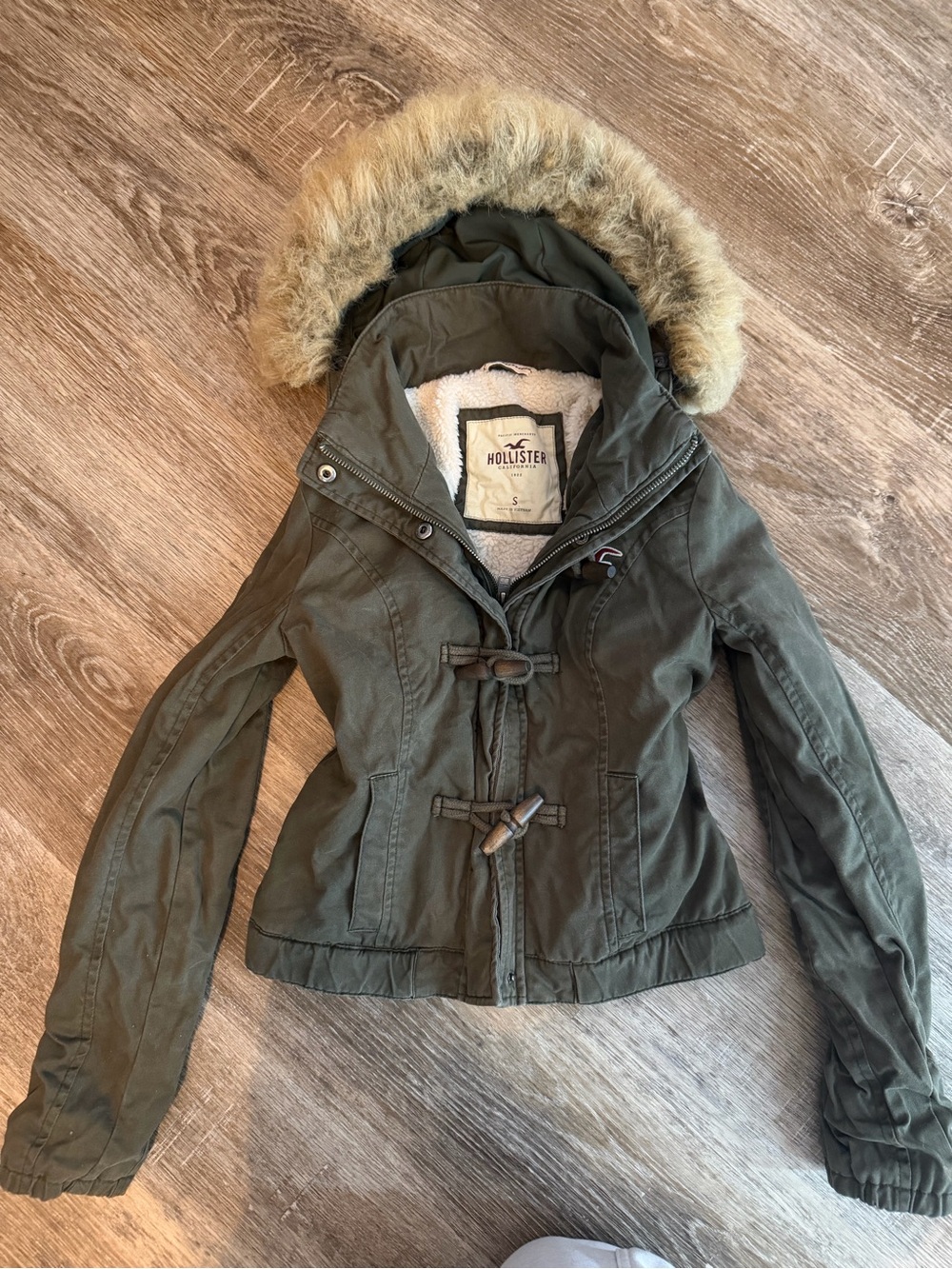 Vintage Hollister Fur Jacket
